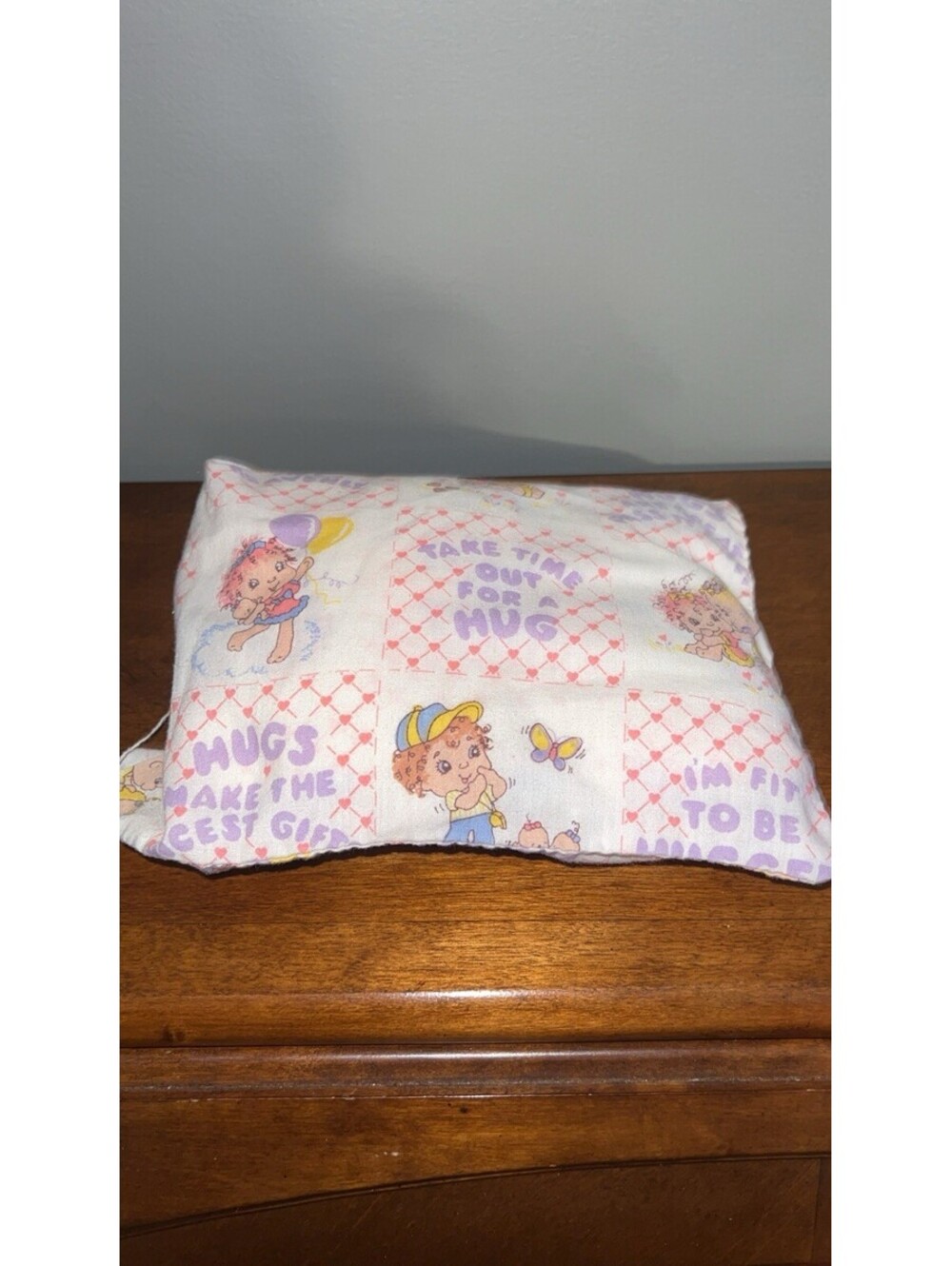 VTG `84 Hugga Bunch Dolls Handmade Pillow And Pillowcase For Dolls